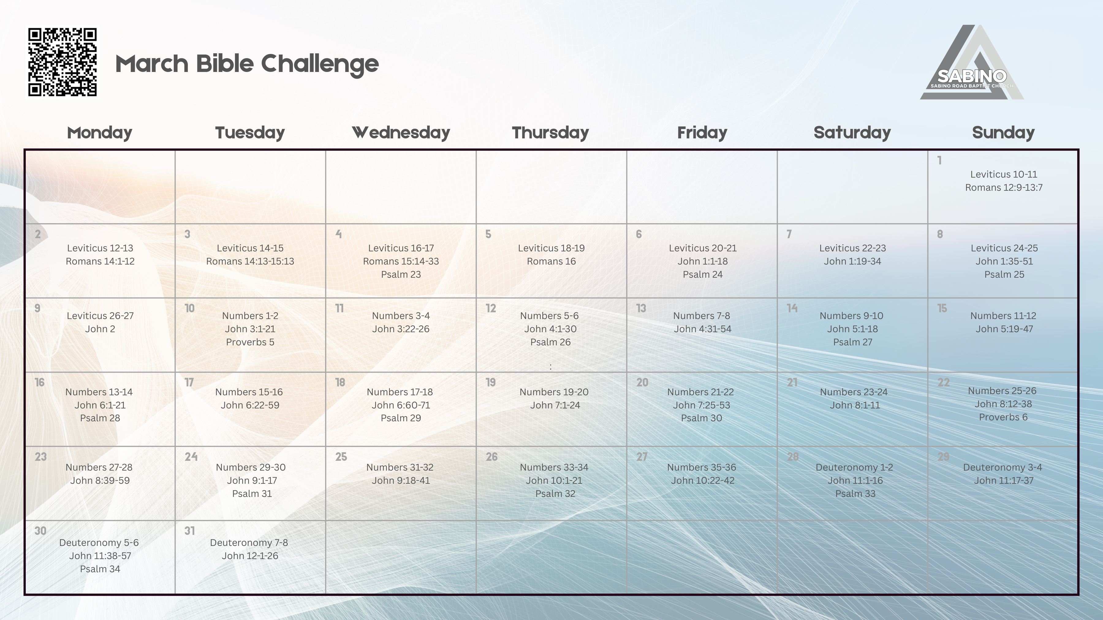 30 Day Bible Challenge