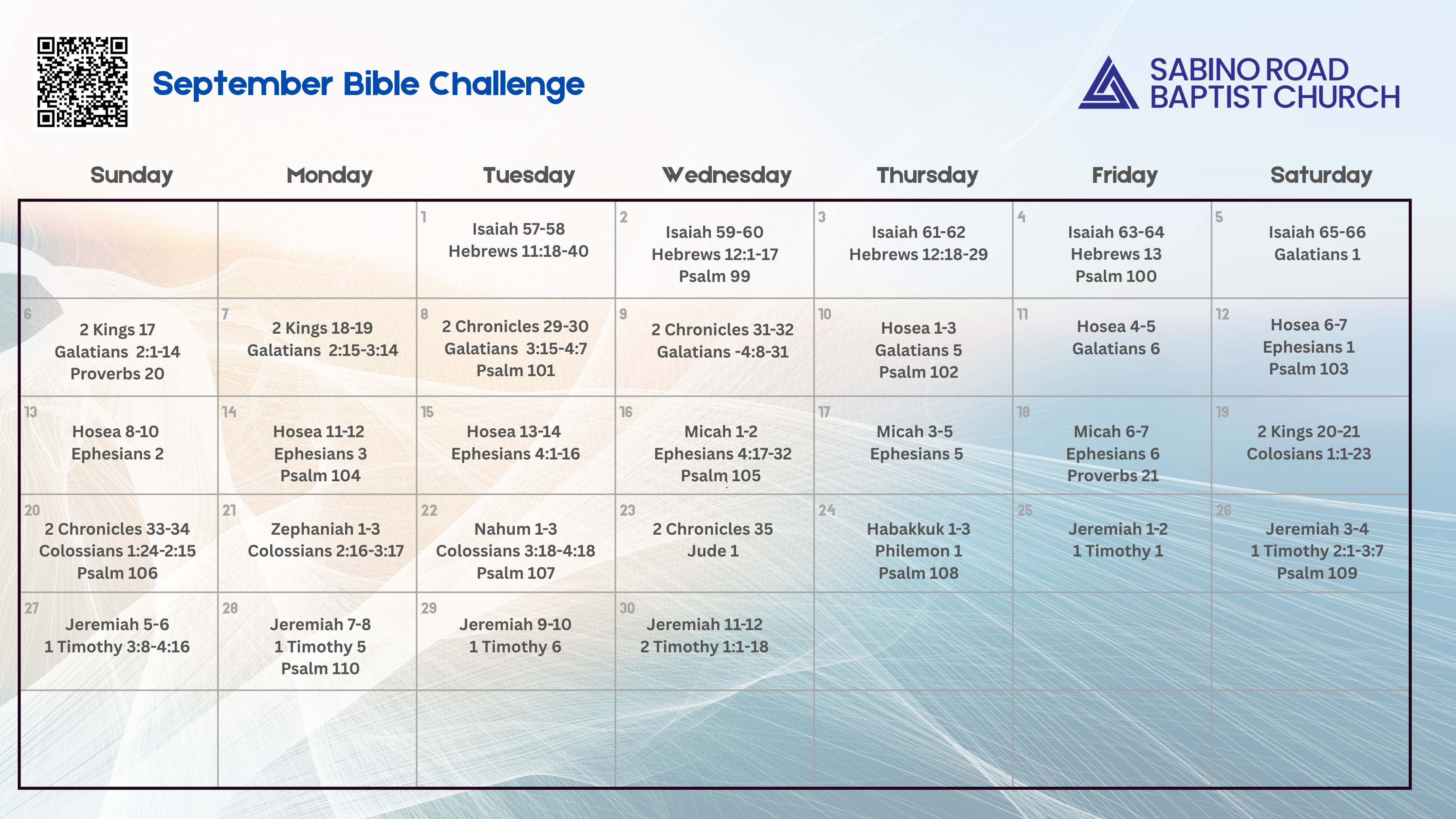 30 Day Bible Challenge